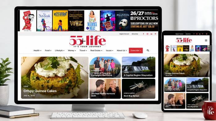 55+ Life website screenshot