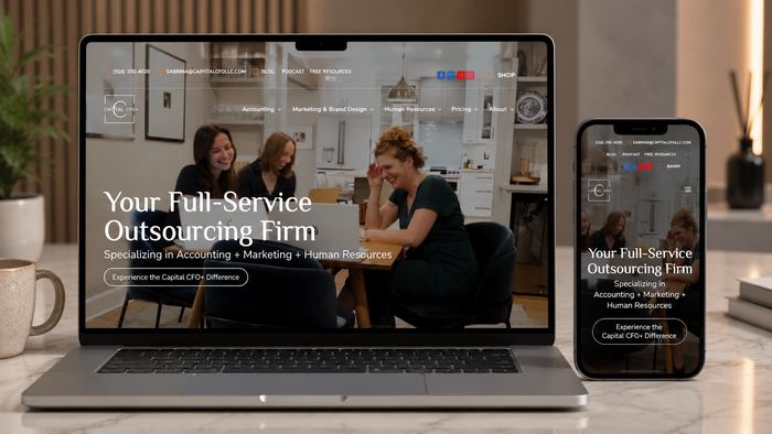 Capital CFO+ website screenshot