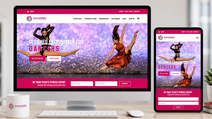 Dance Fitness Membership website screenshot